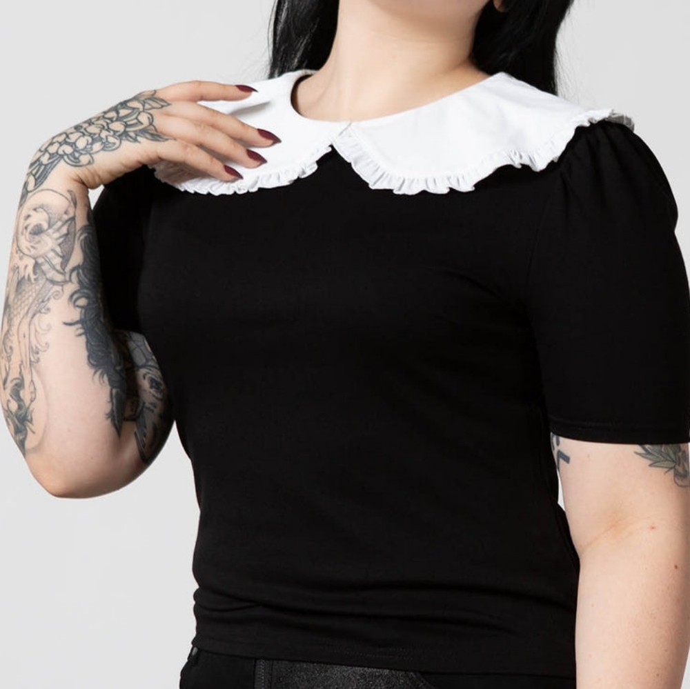 Ruby Lace Collar Top